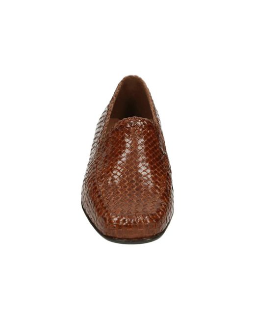 Sioux Schoenen ,Bruin ,Leer Cordera Florence Instappers in het Brown
