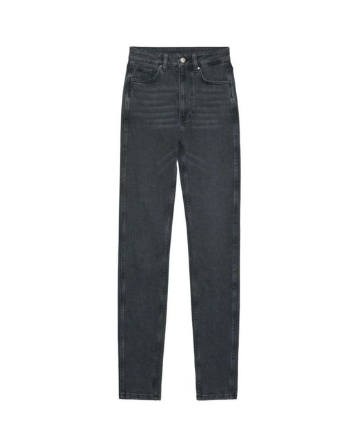 Slim-fit jeans Anine Bing de color Gray