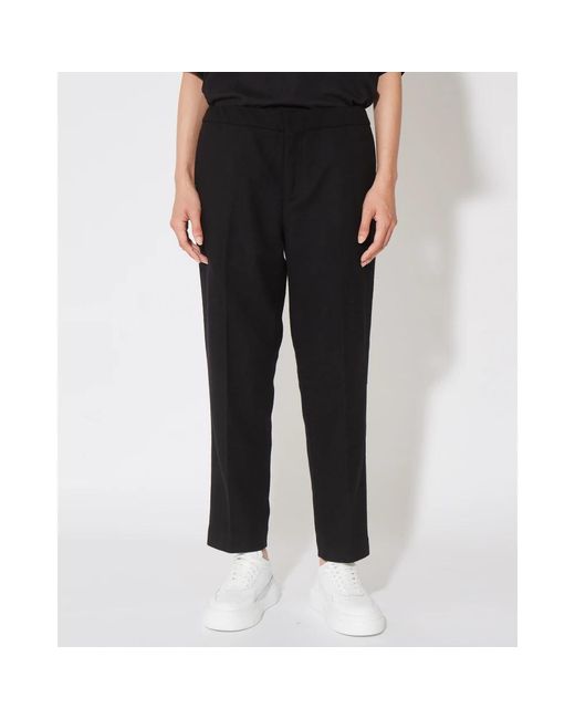 Philippe Model Black Straight Trousers