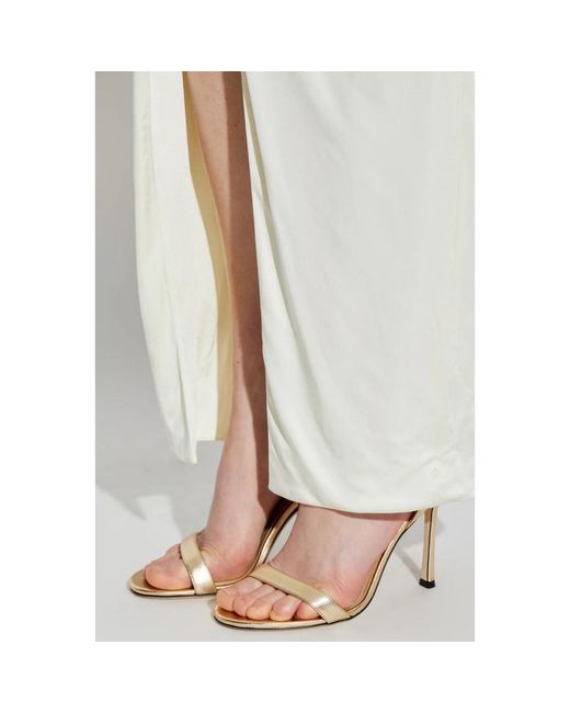 Jimmy Choo Metallic High Heel Sandals
