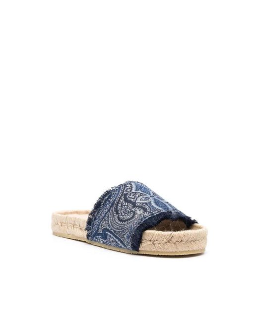 Etro Blue Sliders