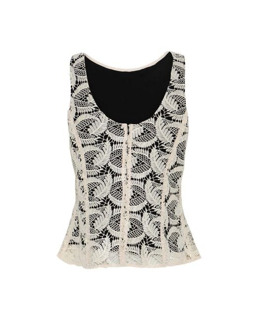Bruuns Bazaar Gray Sleeveless Tops