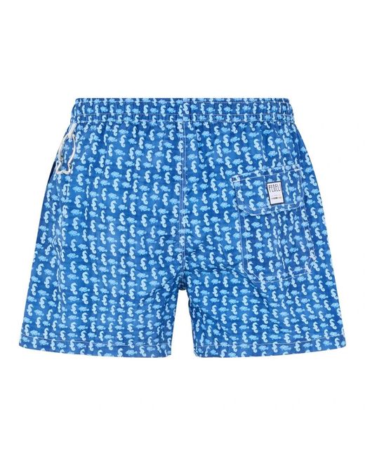 Fedeli Blue Beachwear for men