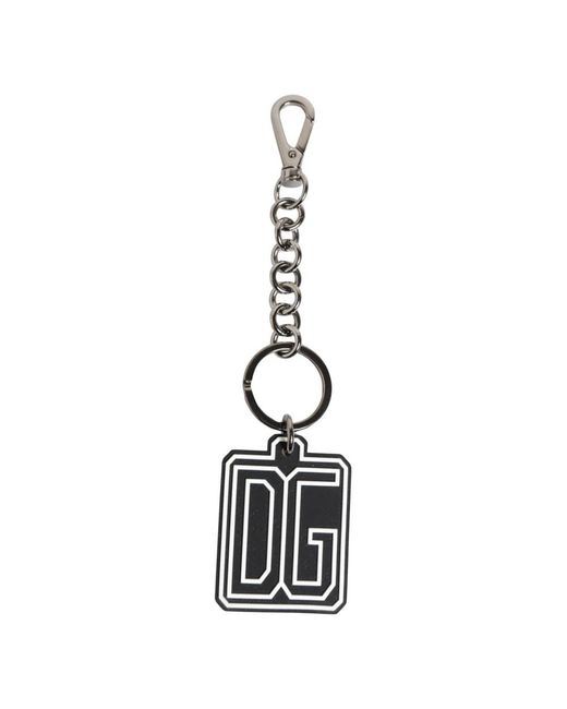 Dolce & Gabbana Metallic Keychains for men