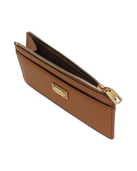 Wallets & Cardholders di Dolce & Gabbana in Brown