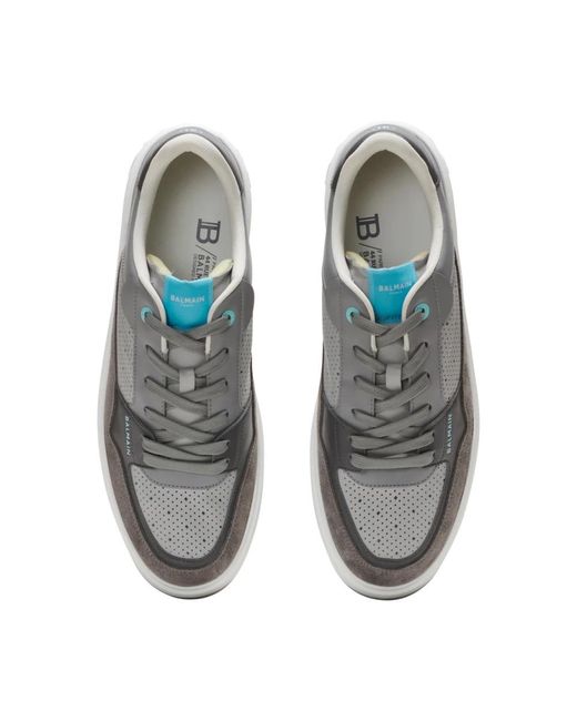Balmain Gray Sneakers for men