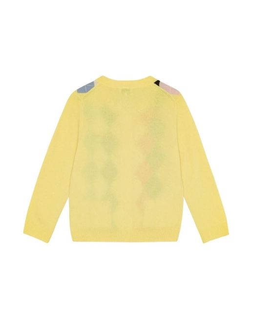 Ganni Truien & Vesten ,Geel ,Nylon Gele Zijde Nylon Sweater in het Yellow