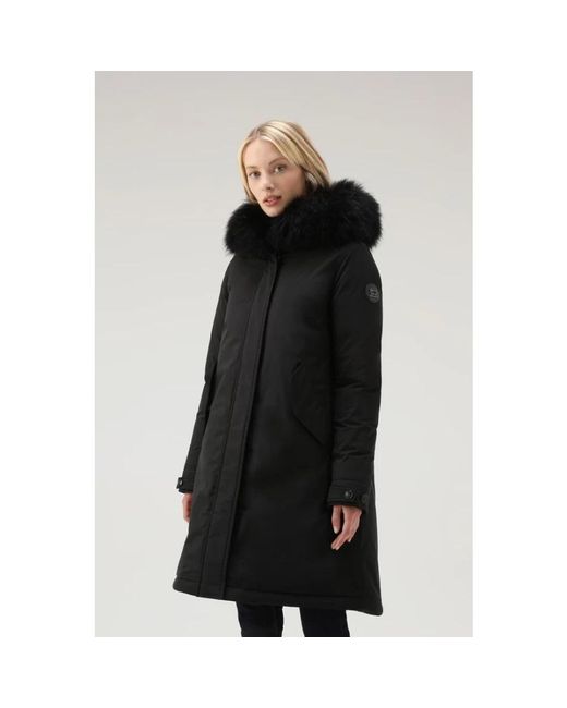 Woolrich Black Parkas