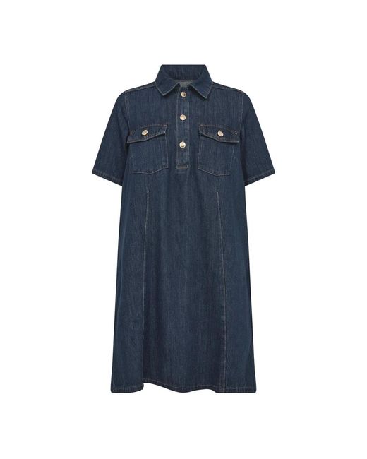Mos Mosh Blue Shirt Dresses