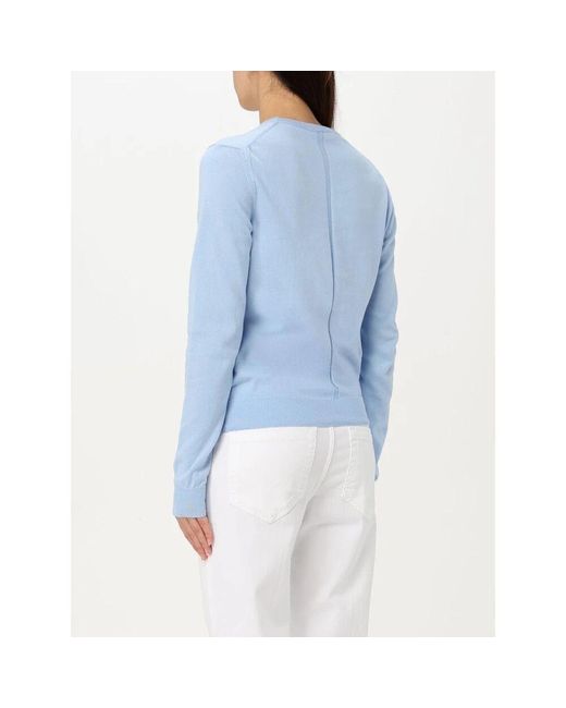 Add Blue Himmelblauer Cashmere-Rundhalspullover