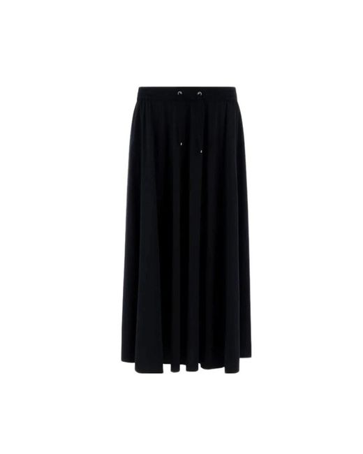 Falda de nylon negra con cintura elástica Herno de color Black