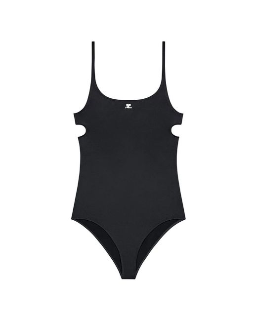 Courreges Badmode ,Zwart ,Cut-Out One-Piece in het Black