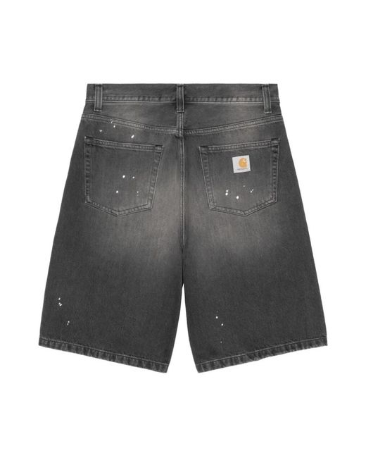 Carhartt Gray Denim Shorts for men