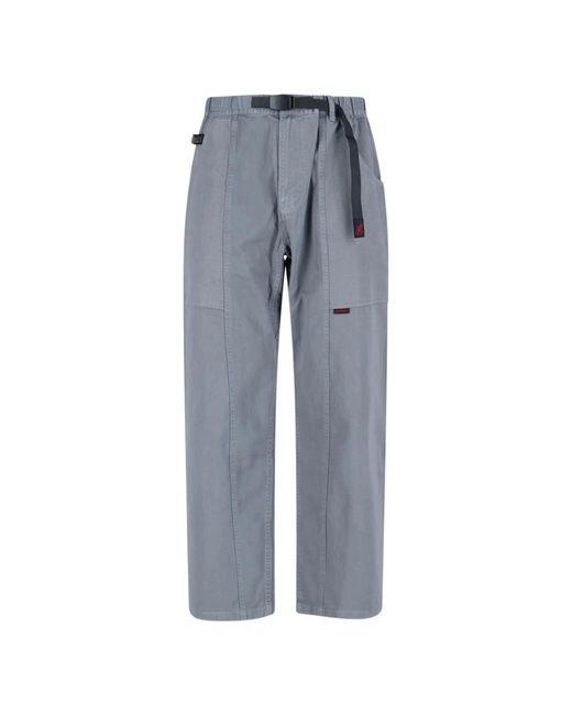 Gramicci Gray Straight Trousers for men
