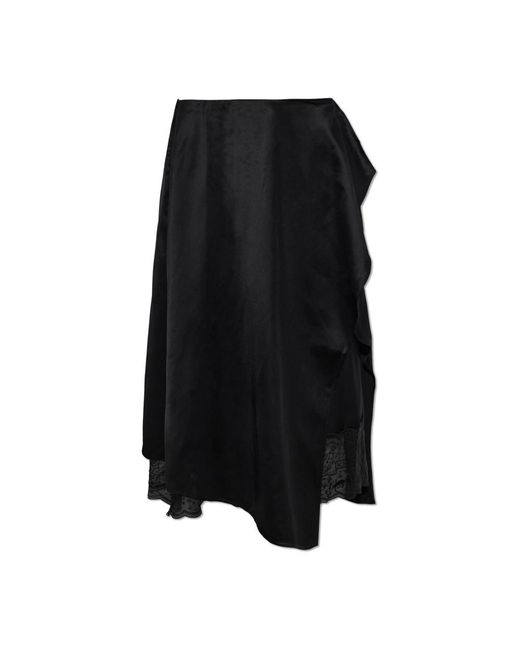 Midi Skirts Acne de color Black