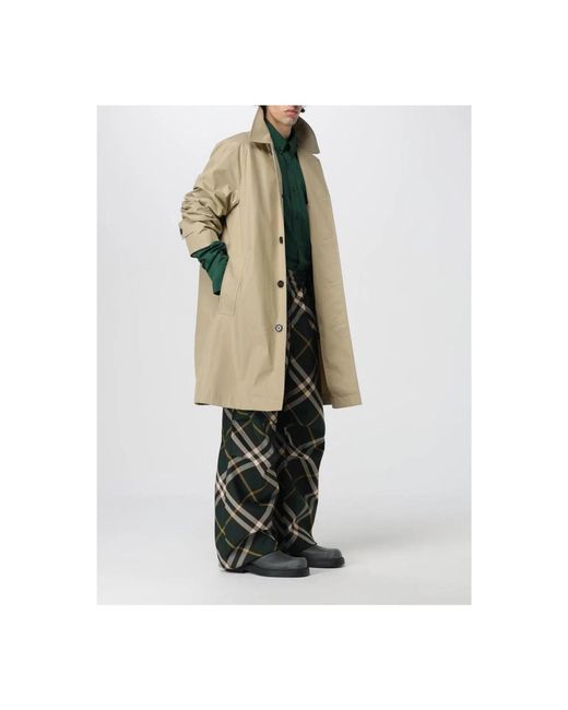 Burberry Green Wide Trousers for men