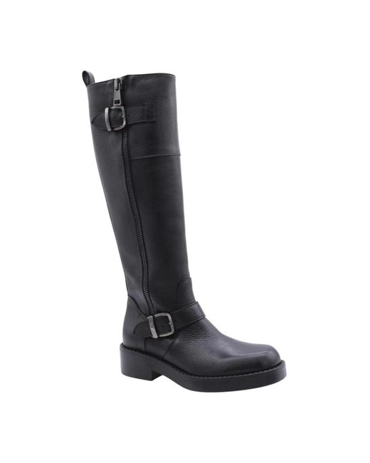 Laura Bellariva Black High Boots