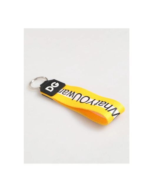 Dolce & Gabbana Metallic Keyrings for men