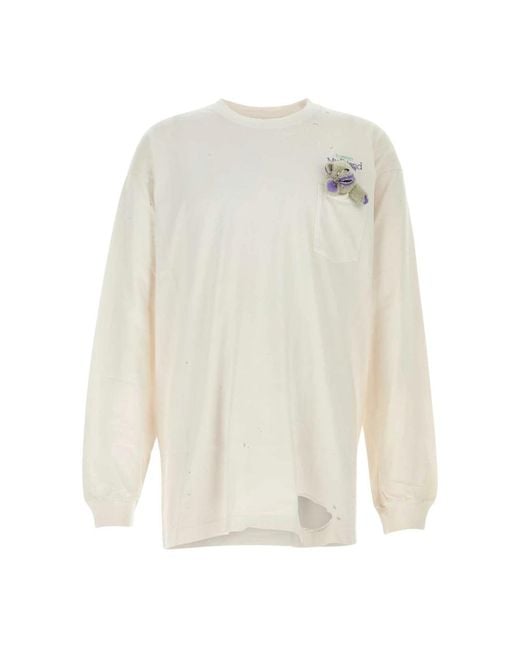 Doublet White Long Sleeve Tops for men