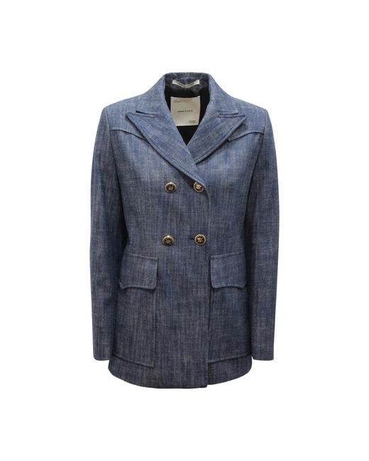 EMMA & GAIA Blue Blazers