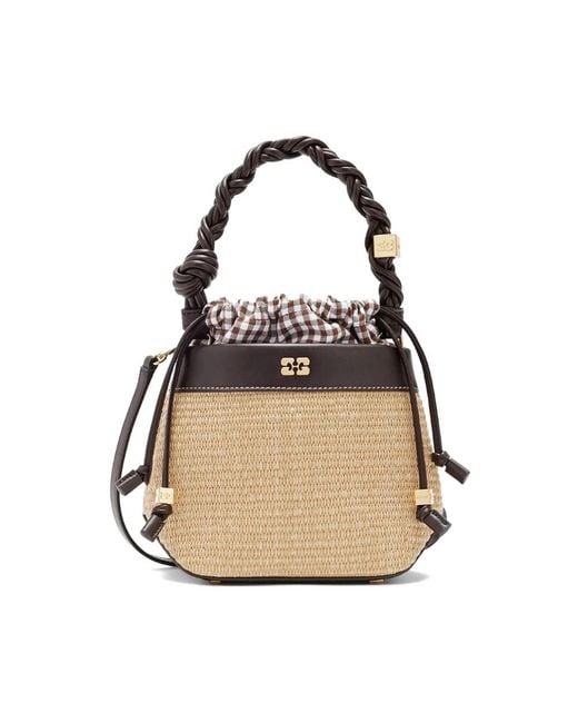 Ganni Black Bucket Bags