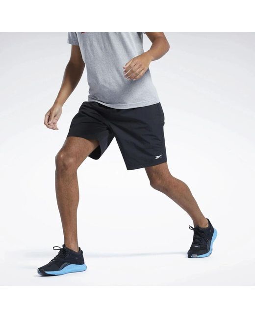 Short utility essentials da allenamento di Reebok in Black da Uomo