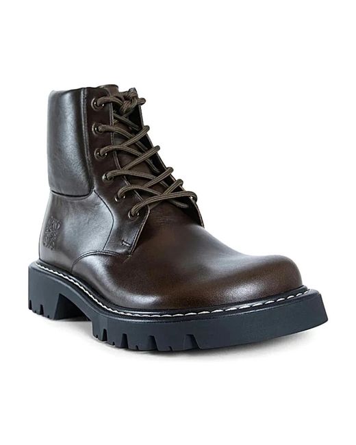 Loewe Schoenen ,Bruin ,Leer Stivale in het Black voor heren