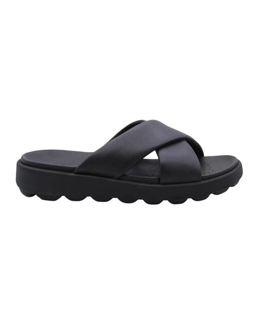 Sliders di Geox in Black da Uomo