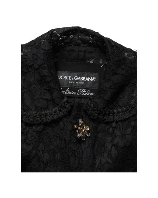 Dolce & Gabbana Black Single-Breasted Coats