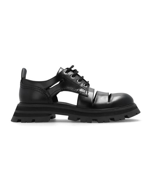 McQueen Black Lucent derby schuhe