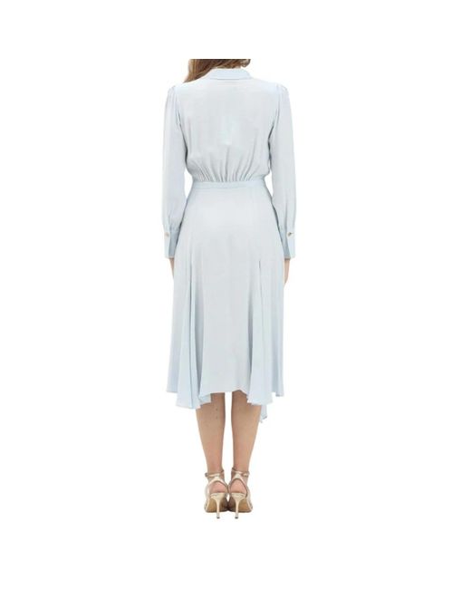 Elisabetta Franchi Blue Shirt Dresses
