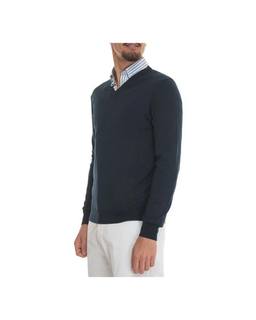 Knitwear > v-neck knitwear Harmont & Blaine pour homme en coloris Blue