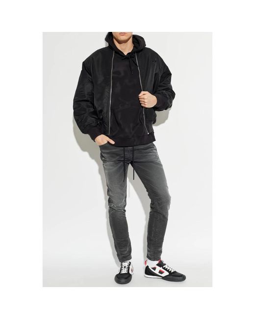 DIESEL Black Bomber Jackets for men