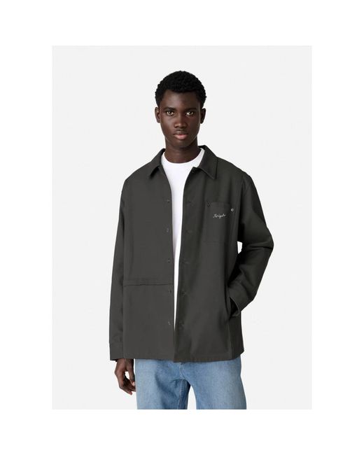 Axel Arigato Jassen ,Grijs ,Katoen Rowe Canvas Overshirt in het Gray voor heren