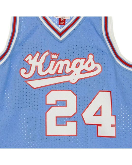 Mitchell & Ness Fitness ,Blauw ,Vintage Nba Swingman Jersey Reggie Theus in het Blue voor heren