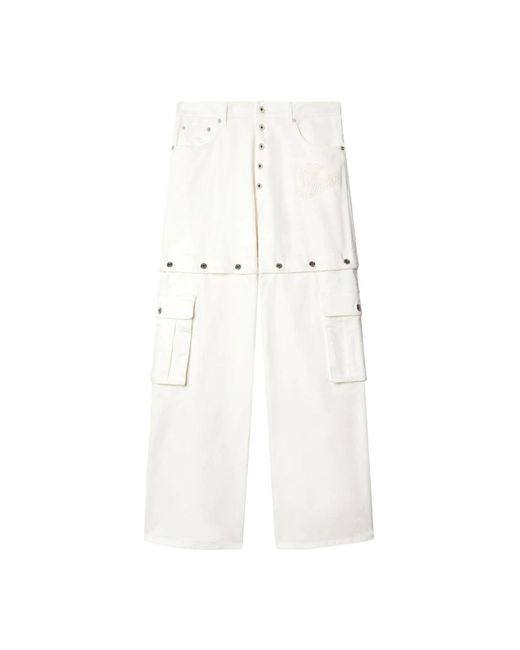 Off-White c/o Virgil Abloh White Wide Jeans for men