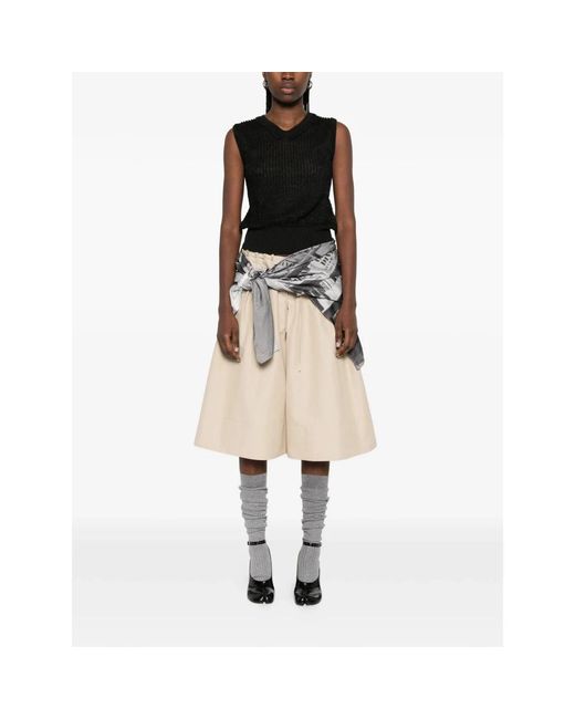 Maison Margiela Black V-Neck Knitwear