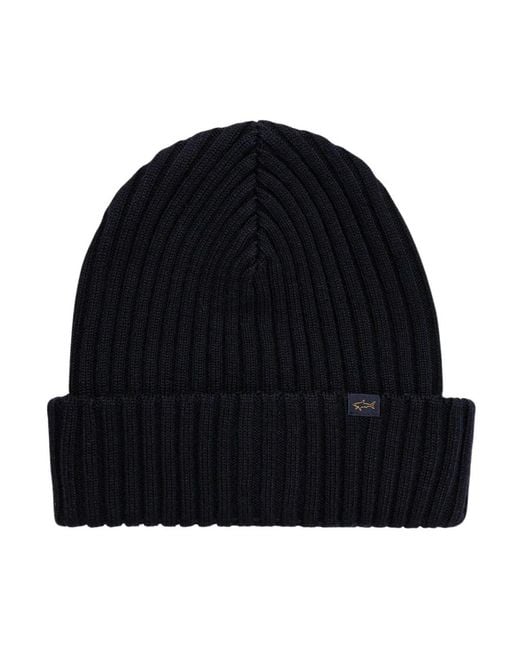 Beanies di Paul & Shark in Black da Uomo
