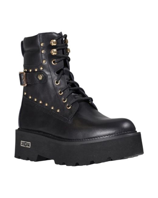 Cult Black Lace-Up Boots