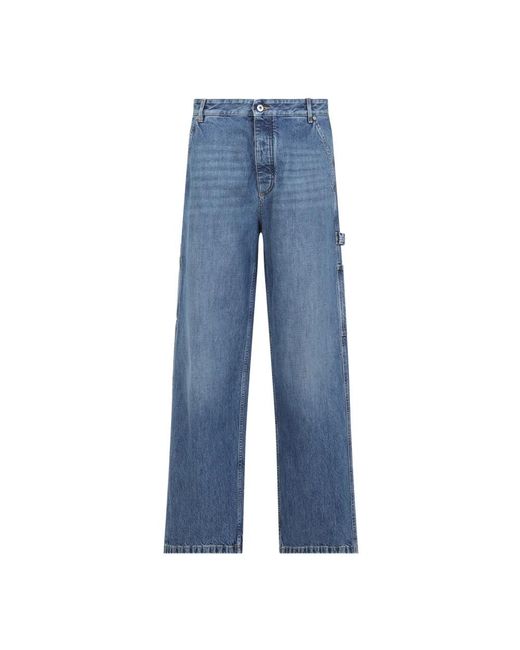 Bottega Veneta Blue Loose Fit Jeans for men