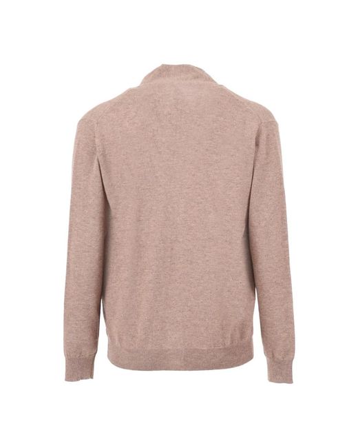 Kangra Giacca Collo Alto Rasato Calato in het Pink voor heren
