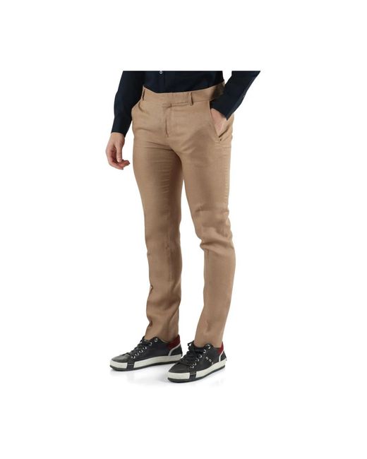 Daniele Alessandrini Natural Slim-Fit Trousers for men