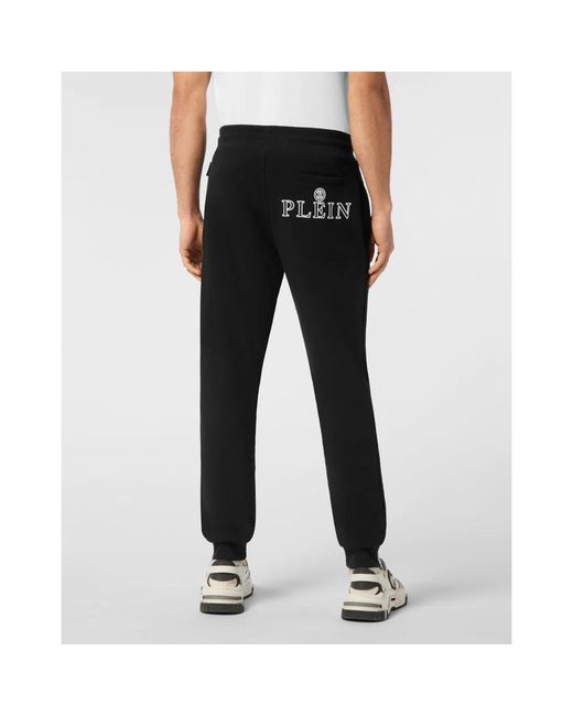 Philipp Plein Black Sweatpants for men