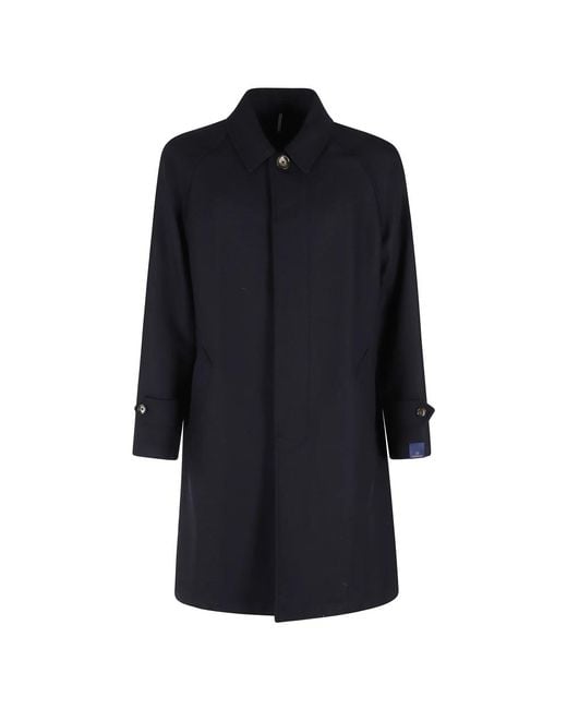 Single-Breasted Coats Santaniello pour homme en coloris Black