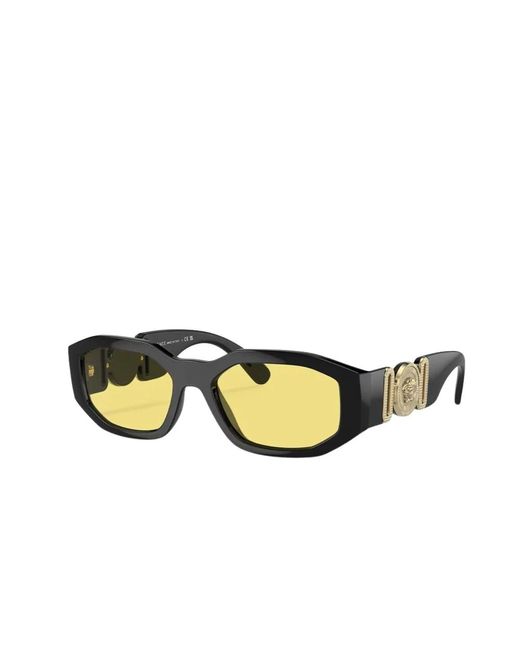 Versace Yellow Medusa Biggie Rechteckige Sonnenbrille