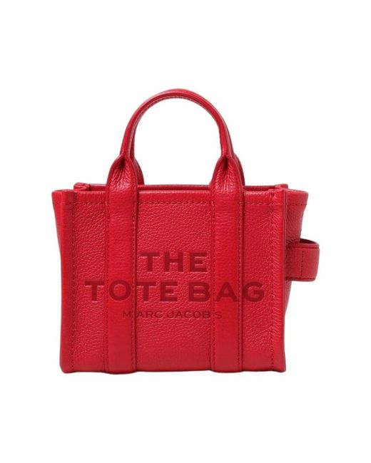 Marc Jacobs Red Weinrote Leder Mini Handtasche