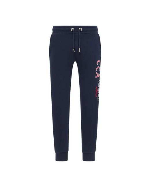 carlo colucci Blue Sweatpants for men