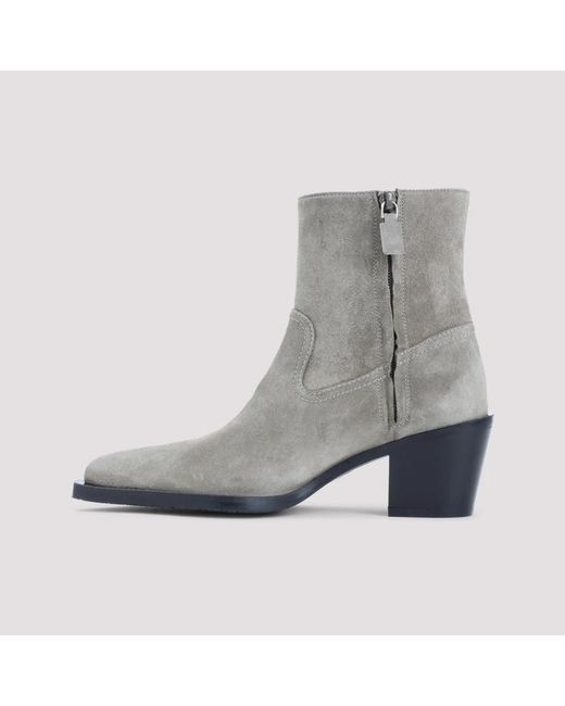 Stuart Weitzman Gray Wildleder Stiefeletten Nude &Amp; Neutrals