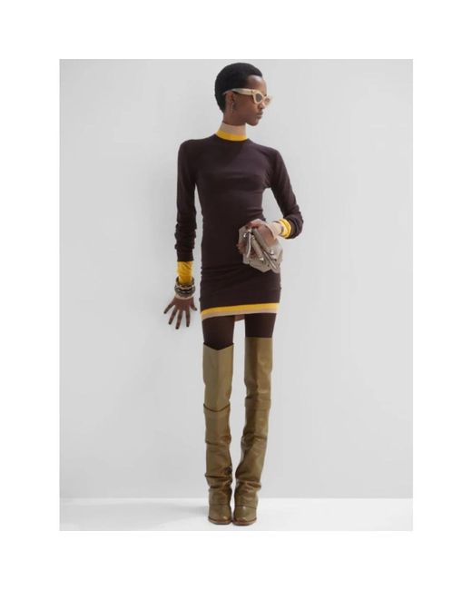 Fendi Purple Knitted Dresses