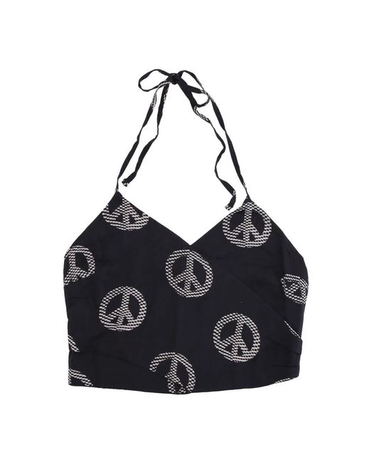 Obey Black Sleeveless Tops